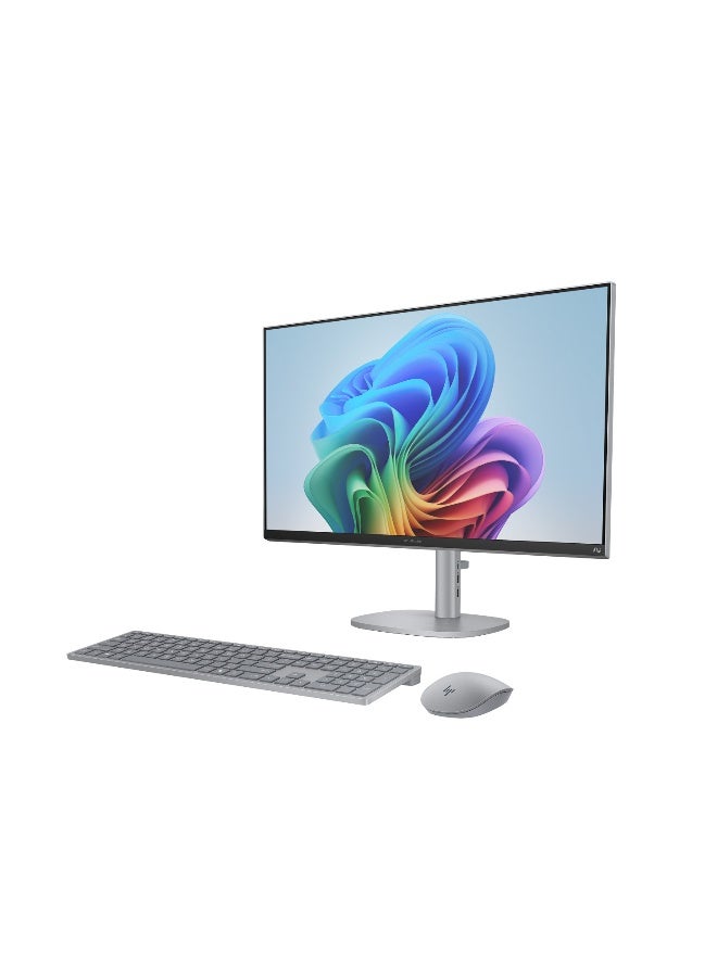 HP OmniStudio X AIO With 27-Inch Touch Display, Intel Core Ultra 7 256V Processor, 16GB RAM, 1TB SSD, Intel Arc 140V Graphics, Windows 11 Pro + Life Time Office 2024 English/Arabic Silver - Image 4