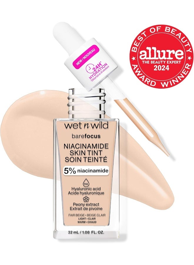 Wet N Wild Bare Focus 5% Niacinamide Skin Tint Tone Serum, 1.08 fl. oz, Fair Clair - Neutral * Neutre - Image 2