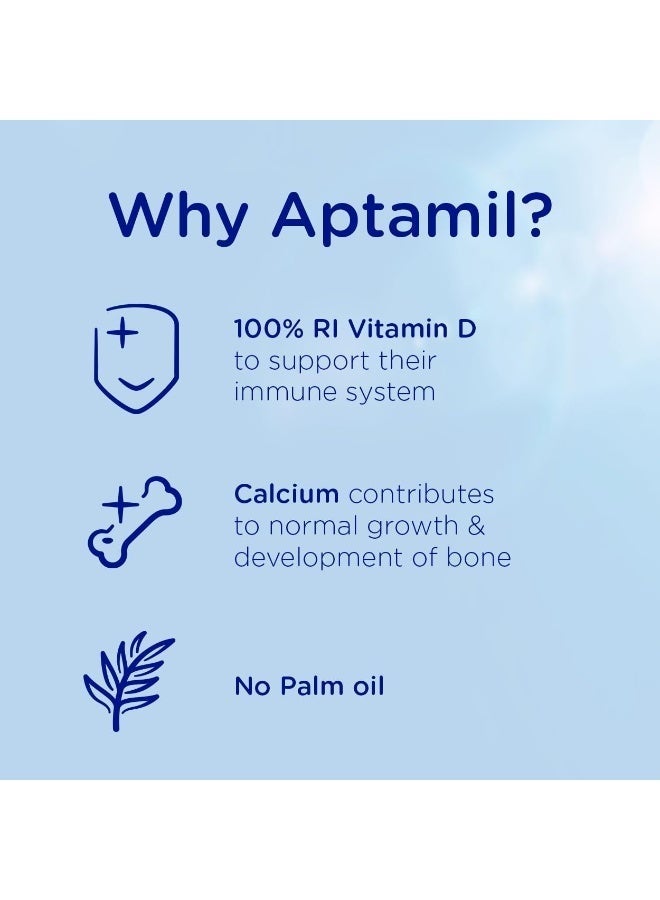 Aptamil Stage 3 Toddler Milk Powder Baby Formula Natural 1+ Years 800grams (Pack of 1) Natural 800grams Single - Image 3