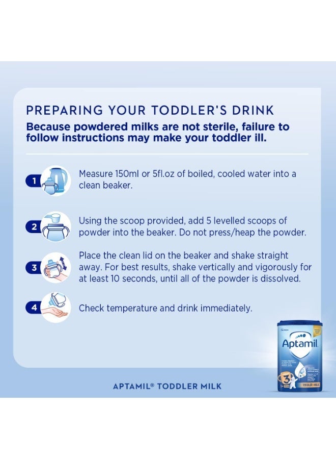 Aptamil Stage 3 Toddler Milk Powder Baby Formula Natural 1+ Years 800grams (Pack of 1) Natural 800grams Single - Image 4