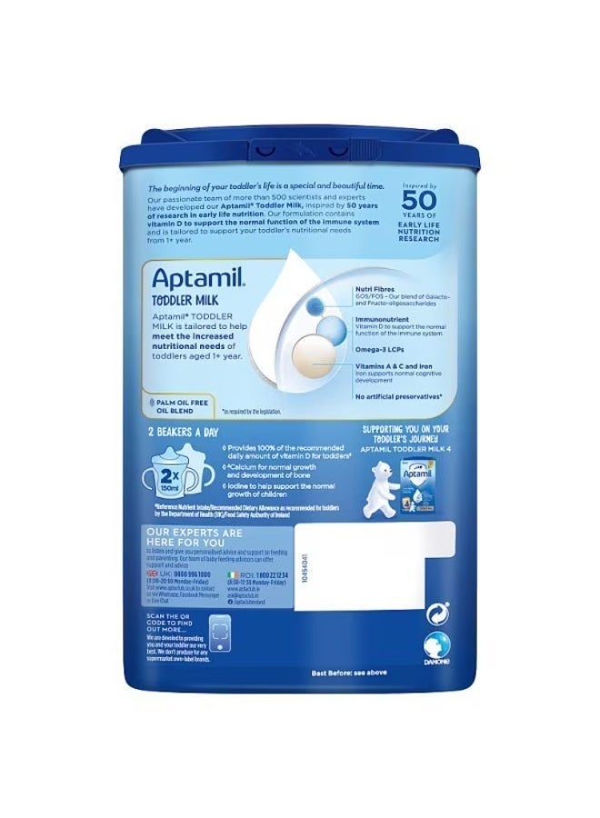 Aptamil Stage 3 Toddler Milk Powder Baby Formula Natural 1+ Years 800grams (Pack of 1) Natural 800grams Single - Image 2