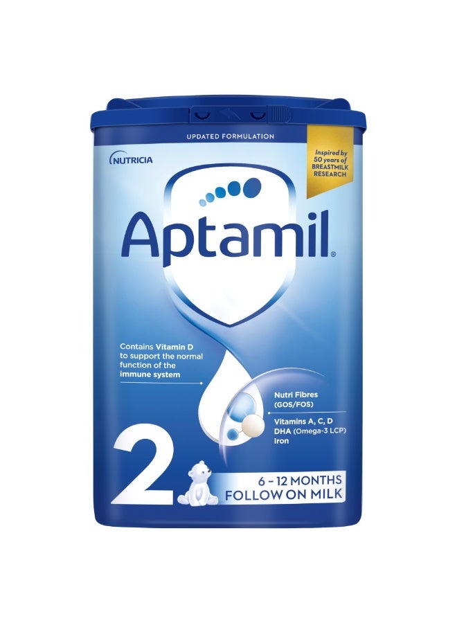 Aptamil Stage 2 Follow On Milk Powder Baby Formula 6-12 Months Natural 800grams ( Pack of 1) Natural 800grams Single - Image 5