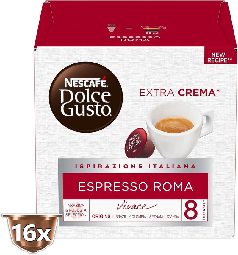 نسكافيه دولتشي غوستو إسبريسو روما 16 كبسولة - Image 2