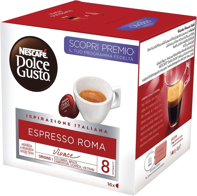 نسكافيه دولتشي غوستو إسبريسو روما 16 كبسولة - Image 5