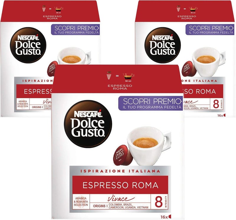 نسكافيه دولتشي غوستو إسبريسو روما 16 كبسولة - Image 2