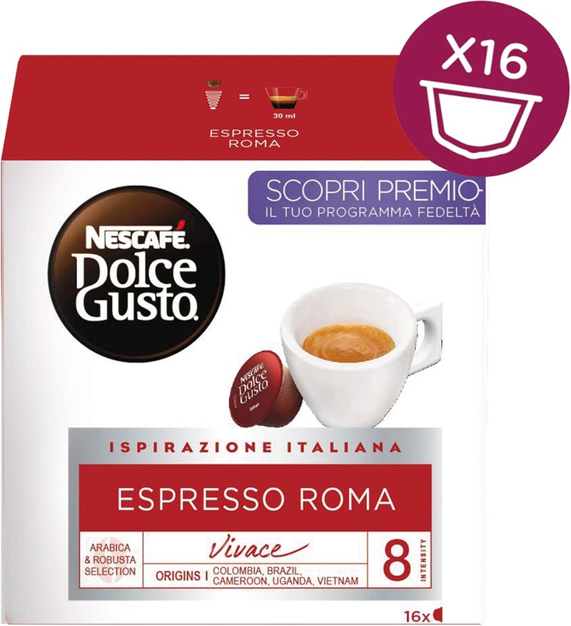 نسكافيه دولتشي غوستو إسبريسو روما 16 كبسولة - Image 4