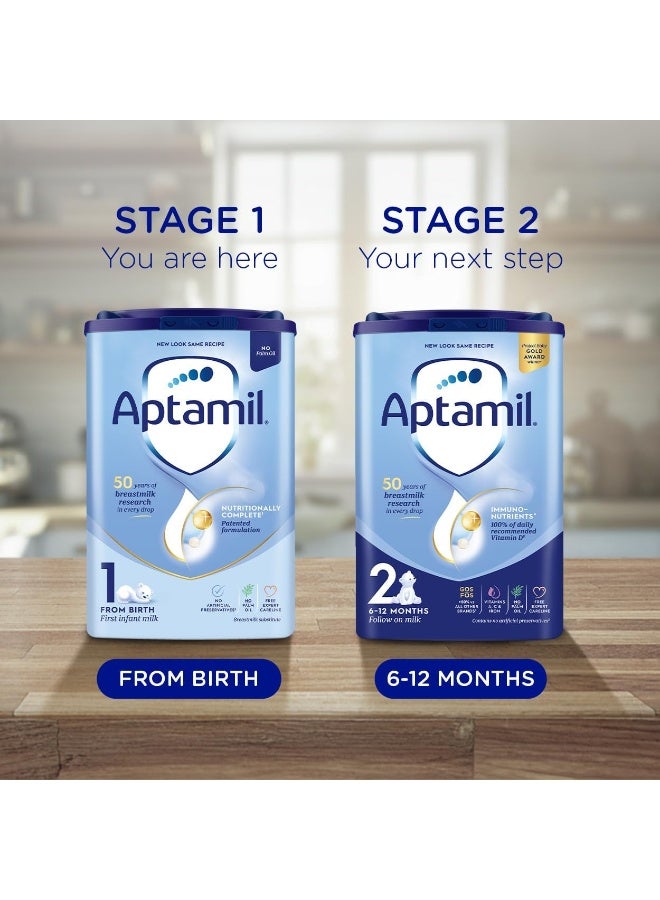 Aptamil Stage 1 From Birth First Infant Milk Powder Baby Formula Natural Natural 4800grams Pack of 6 - Image 5