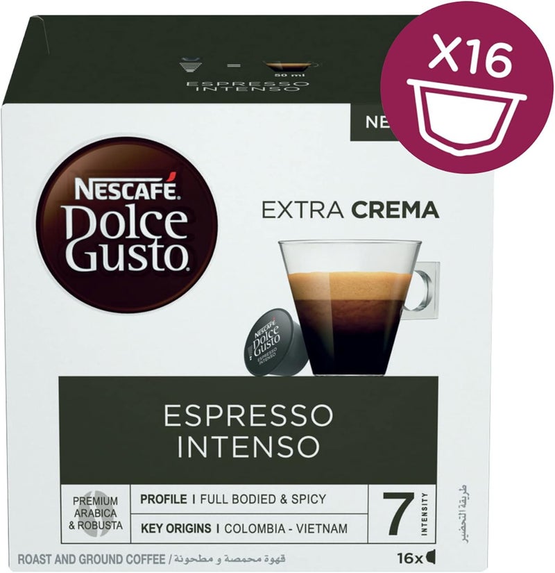 Nescafe Espresso Intenso 16 Coffee Capsules 336grams Pack of 3 - Image 3