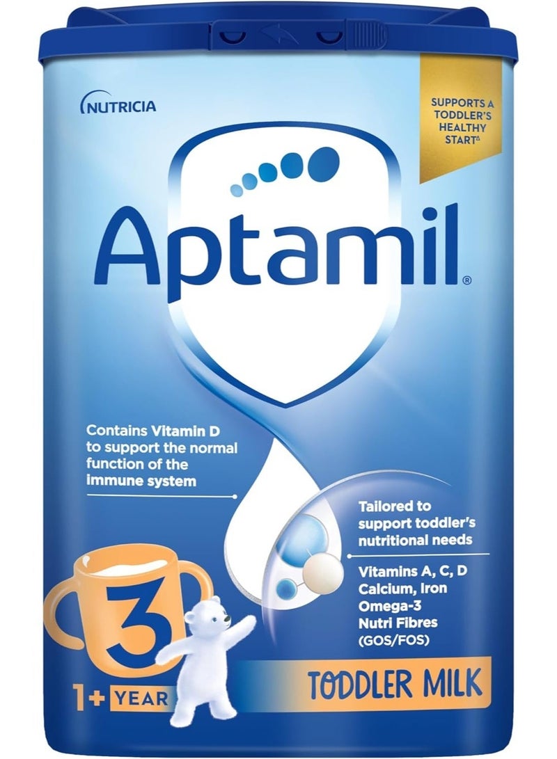 Aptamil Stage 3 Toddler Milk Powder Baby Formula Natural 1+ Years Natural 4800grams Pack of 6 - Image 2