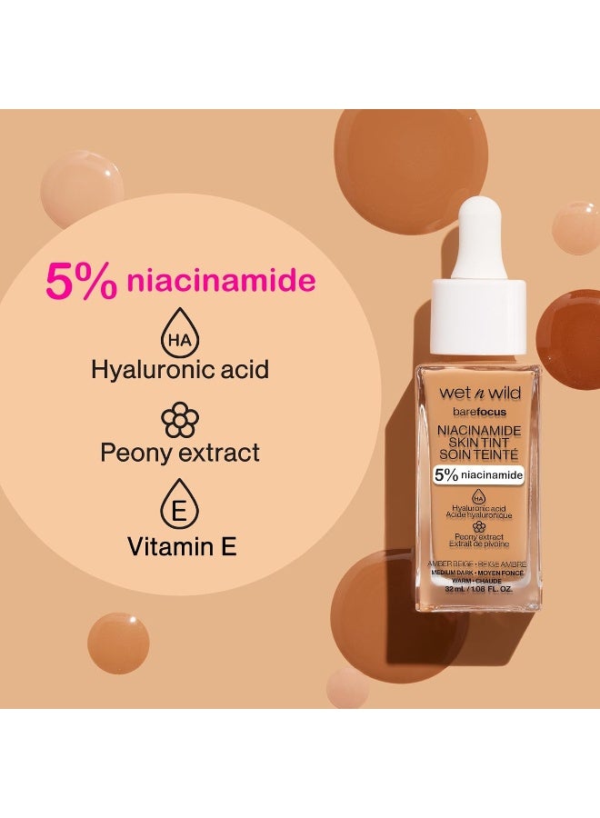 Wet N Wild Bare Focus 5% Niacinamide Skin Tint Tone Serum, 1.08 fl. oz, Light Clair Warm - Image 5