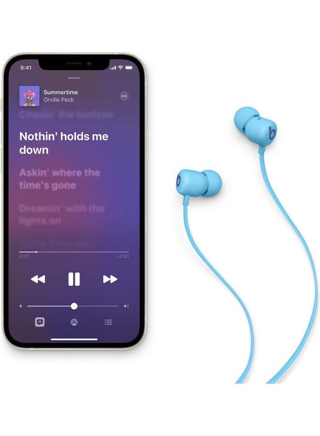 beats Renewed - Beats Flex All-Day Wireless Earphones Flame Blue - Image 5