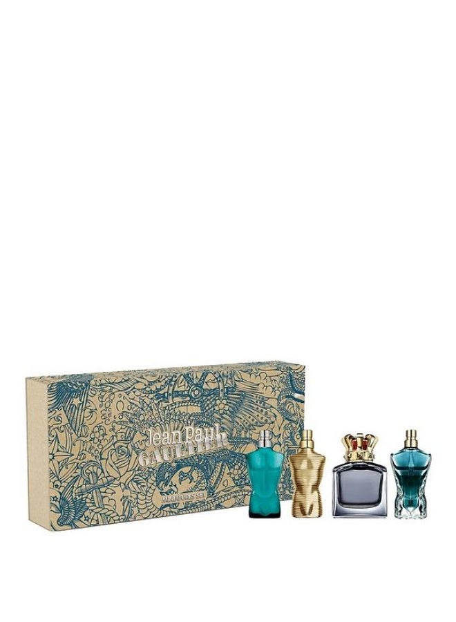 Jean Paul GAULTIER 4 x 7ml Men Mini Set (Le Male + Le Male Elixir + Scandal + Le Beau) 24ml - Image 1