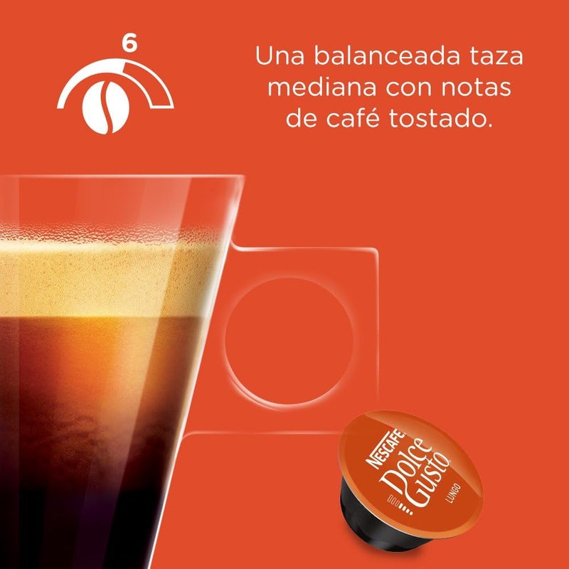 Nescafe Dolce Gusto Lungo 16 Capsules 89.6grams Lungo 89.6grams Single - Image 5