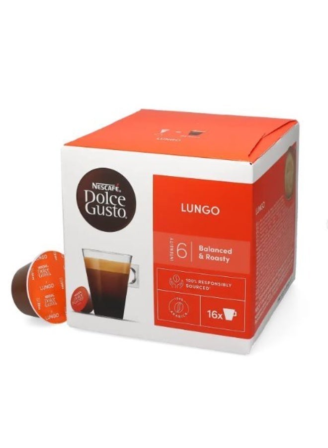 Nescafe Dolce Gusto Lungo 16 Capsules 89.6grams Lungo 89.6grams Single - Image 2