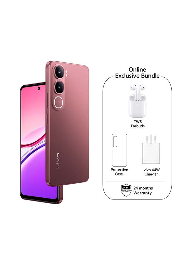 vivo Y31 Dual SIM 5G Coral Red 12GB RAM 256GB With TWS Earbuds - Middle East Version - Image 1