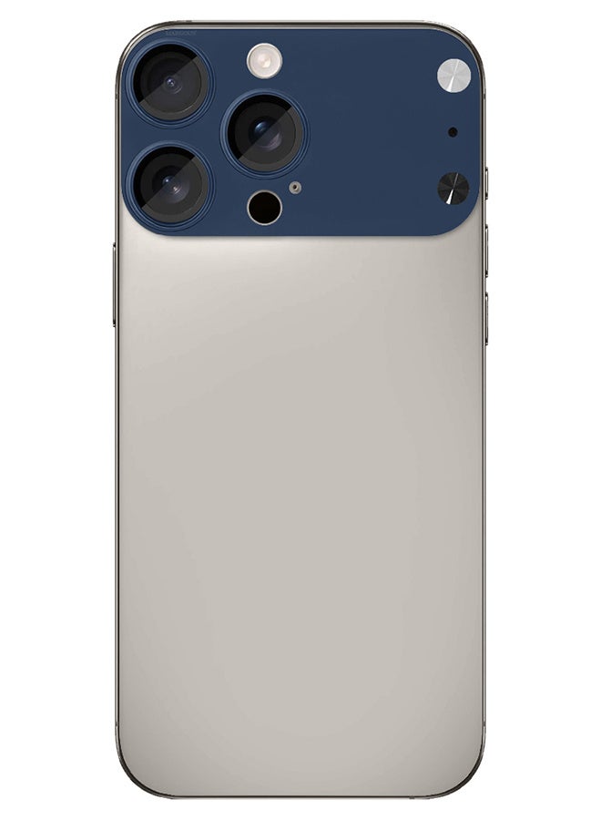 MARGOUN Lens Protector for iPhone 15 Pro Max and 16 Pro Max - Magic Style Imitating iPhone 17 Pro Max Camera Design Deep Blue-1 - Image 4