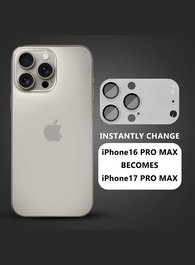 مارجون حامي عدسة لجهاز آيفون 15 برو ماكس و 16 برو ماكس - تصميم سحري يحاكي كاميرا آيفون 17 برو ماكس - Image 3