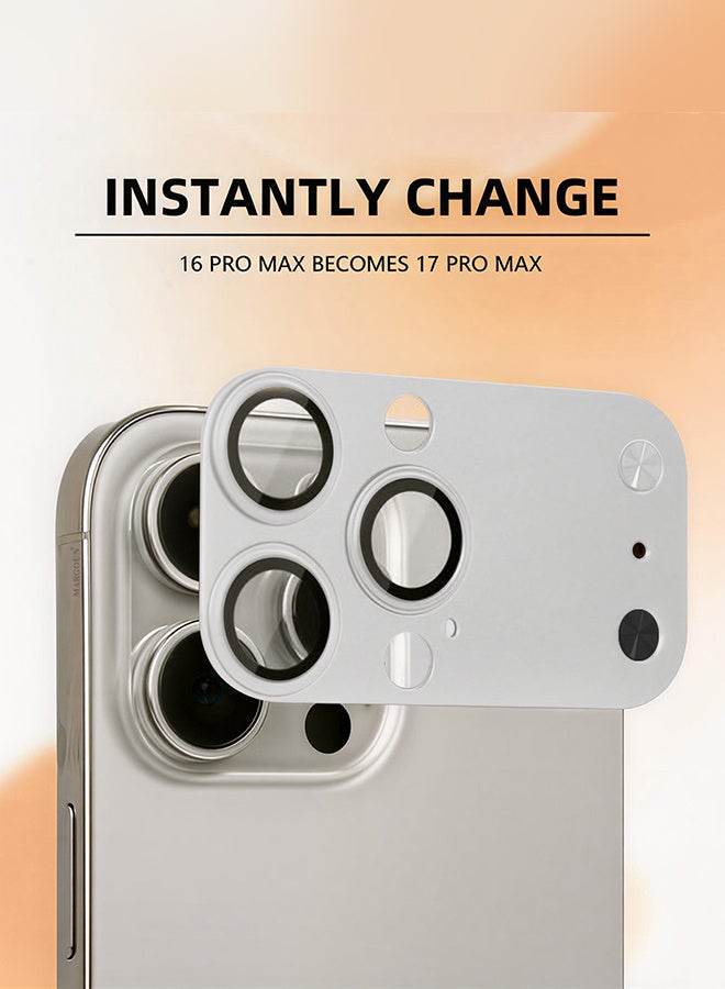 MARGOUN 2 Pieces Lens Protector for iPhone 15 Pro Max and 16 Pro Max – Magic Style Imitating iPhone 17 Pro Max Camera Design Multicolour-4 - Image 2