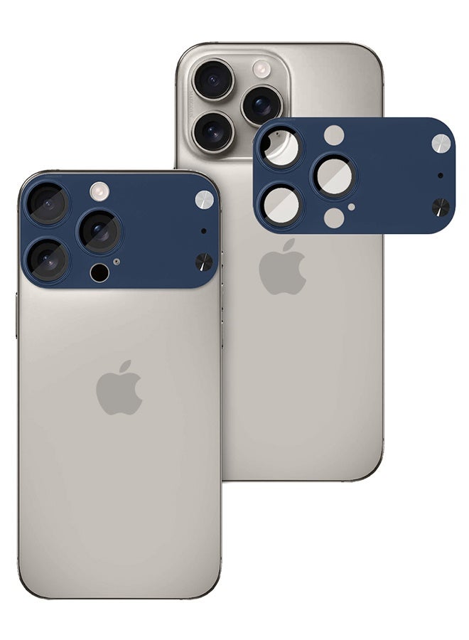 MARGOUN 2 Pieces Lens Protector for iPhone 15 Pro Max and 16 Pro Max – Magic Style Imitating iPhone 17 Pro Max Camera Design Multicolour-4 - Image 2