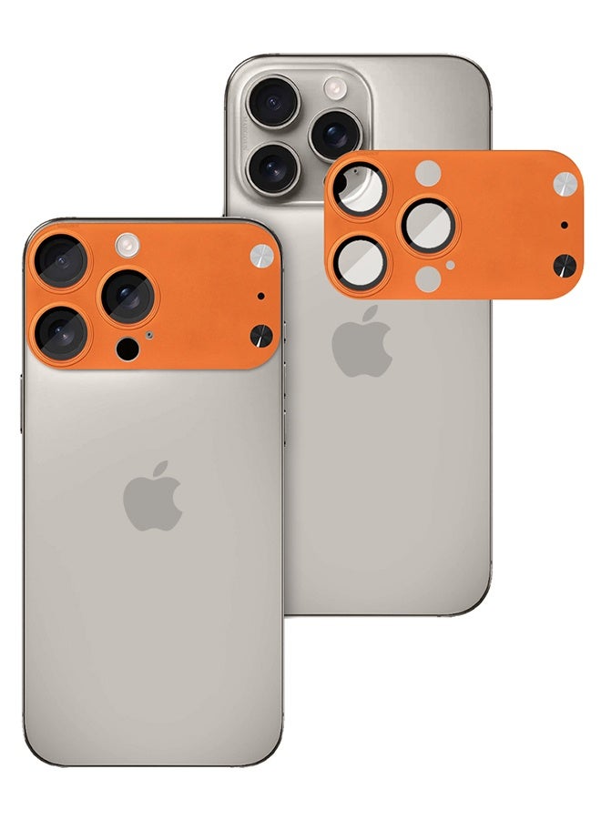 MARGOUN 2 Pieces Lens Protector for iPhone 15 Pro Max and 16 Pro Max – Magic Style Imitating iPhone 17 Pro Max Camera Design Multicolour-3 - Image 2