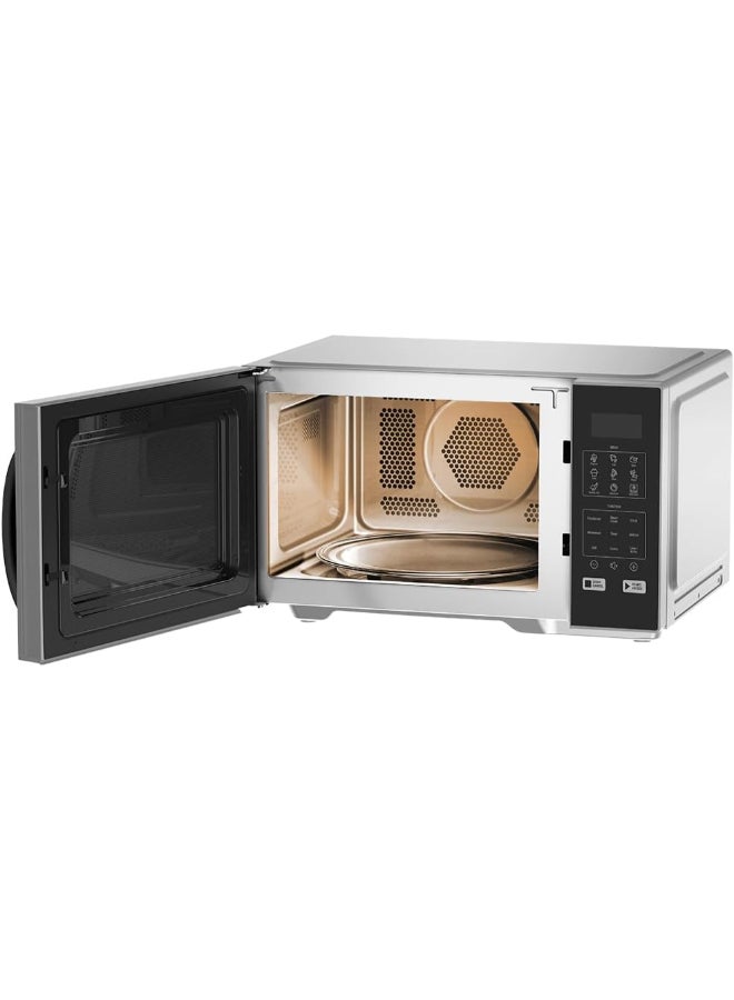 HITACHI Convection Air Fryer Microwave Oven 27L, 33 Auto Cooking Programs, Air Fry/Grill/Bake/Steam Clean/Deodorization, Digital LED Touch Control, Silver Black – HMR-DA2713SLBK 27 L 1450 W HMR-DA2713SLBK Black & Silver - Image 3
