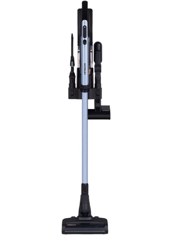 HITACHI Cordless Stick Vacuum Cleaner, Cyclone Storm Technology, 80-Min Runtime, Digital Display, LED Light, 3 Power Modes, Easy Grip, Multi-Surface Cleaning 0.4 L 225 W PV-XHE4PLMBGAE Metallic Blue - Image 4