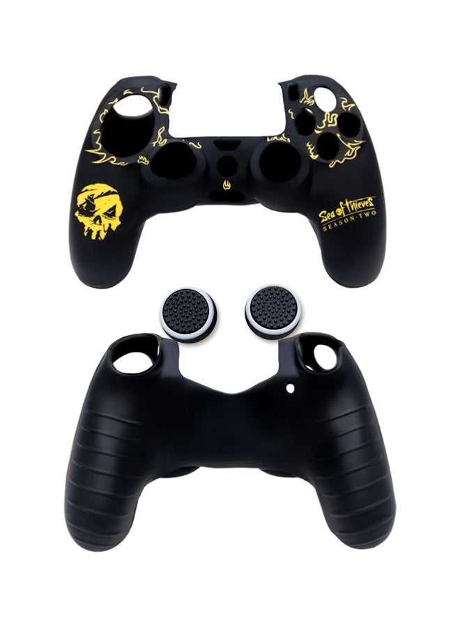 Sony DualShock Wireless Controller For PlayStation 4 Bundle with PS4 Silicone Anti-Slip Shockproof Skin Soft Rubber Grip Case for Better Control Anti-Scratch Durable Protection Sleeve for PlayStation 4 Wireless with Yellow case Cover - Image 4