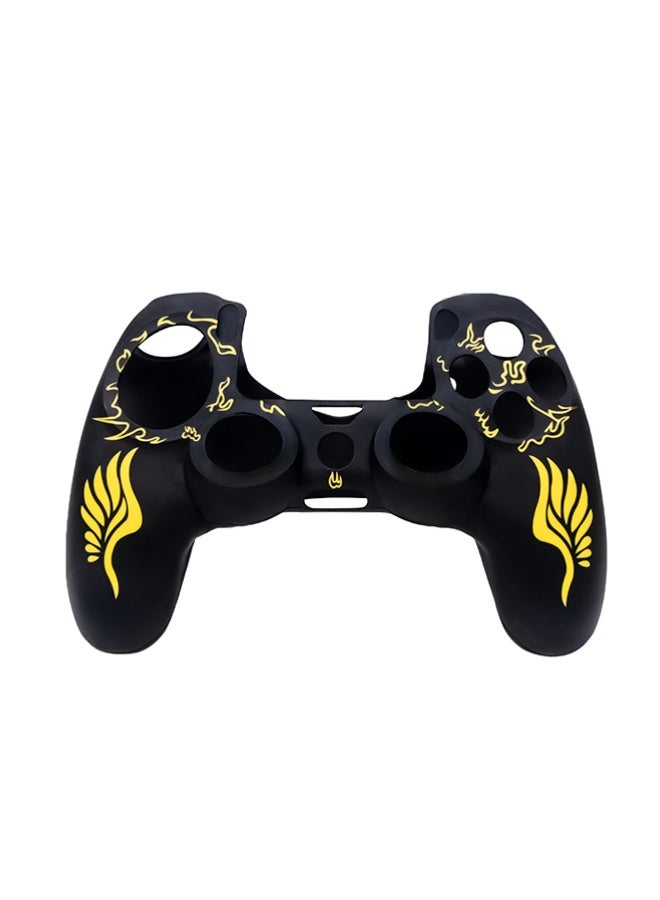 سوني وحدة تحكم دوال شوك اللاسلكية لجهاز بلاي ستيشن 4 مع غلاف سيليكون مضاد للانزلاق ومقاوم للصدمات لجهاز بلاي ستيشن 4 مع غلاف أصفر - Image 5