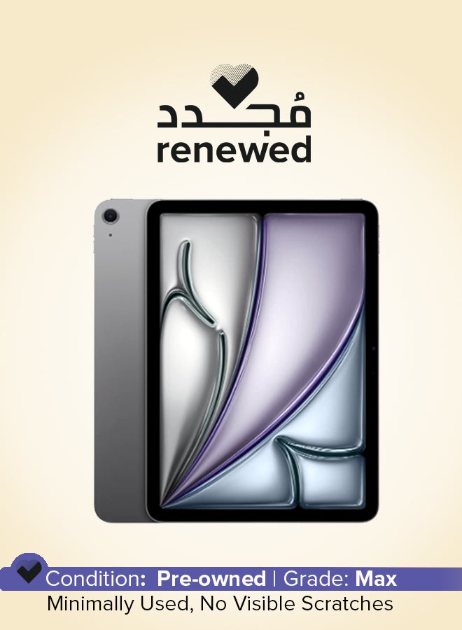 ابل  Renewed - iPad Air 2025 (7th Generation) M3 11-Inch Wi-Fi 128GB Space Grey - International Version - Image 1