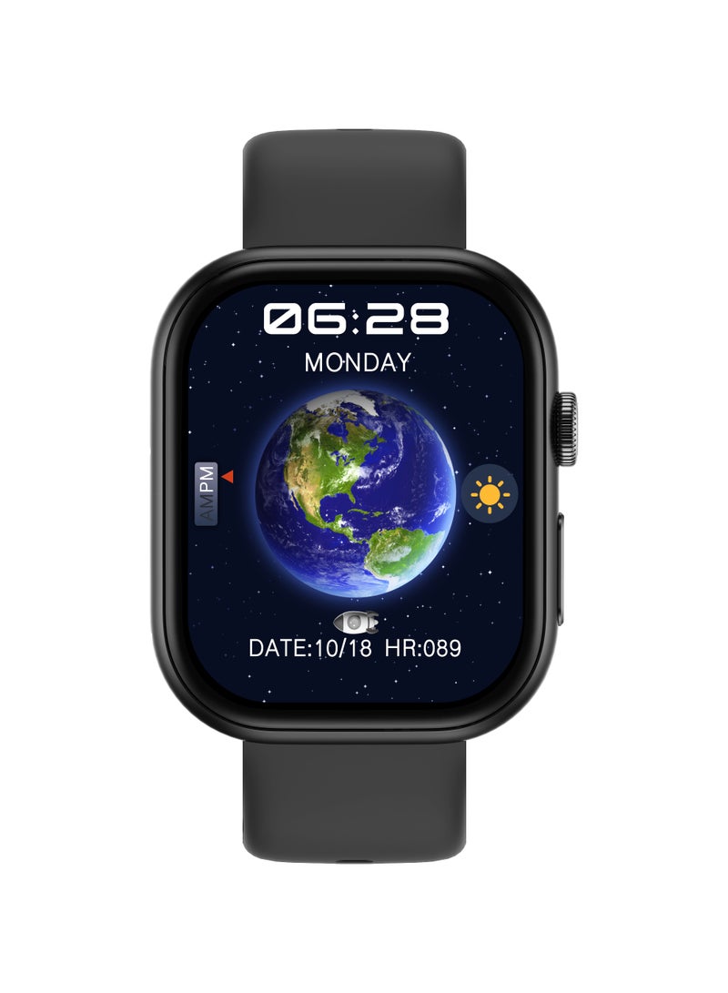 ArmFit 220 mAh AiPro Chat GPT Smart watch For Men  With AMOLED Always On Display Bluetooth Calling Waterproof Fitness Watches For Android iOS - Black - Image 2