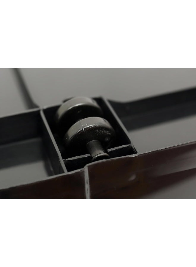 اسكيوب 65L Storage Box with Lockable Lid and Wheels black - Image 4