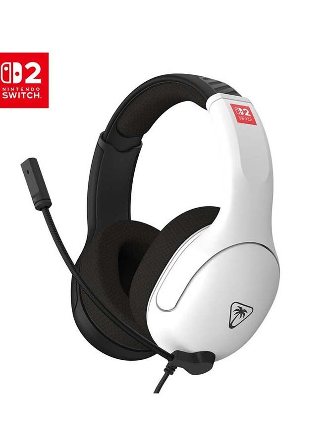 TURTLE BEACH Airlite Fit Wired Gaming Headset Nintendo Switch 2 Black/White Headset - Image 1