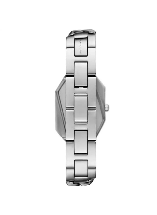 Michael Kors Women's Michael Kors MK4879 Women’s Stainless Steel Watch – Silver Dial & Silver Metal Strap | 24mm Circular Case | Quartz Movement | 30M Water Resistance - Image 3