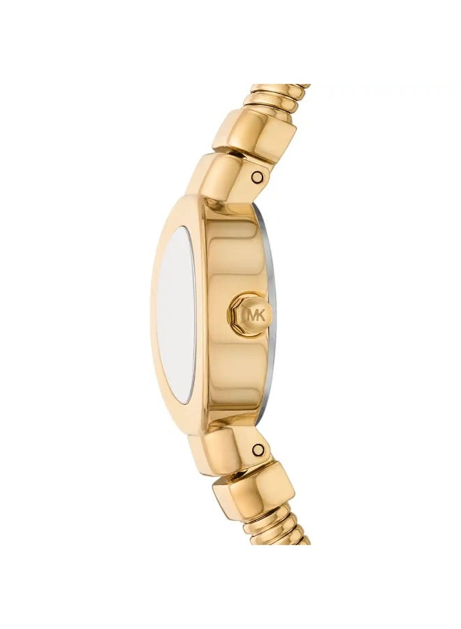 مايكل كورس Women's Michael Kors MK7527 Women’s Stainless Steel Watch – Gold Dial & Gold Strap | 21mm Circular Case | Quartz Movement | 30M Water Resistance - Image 3