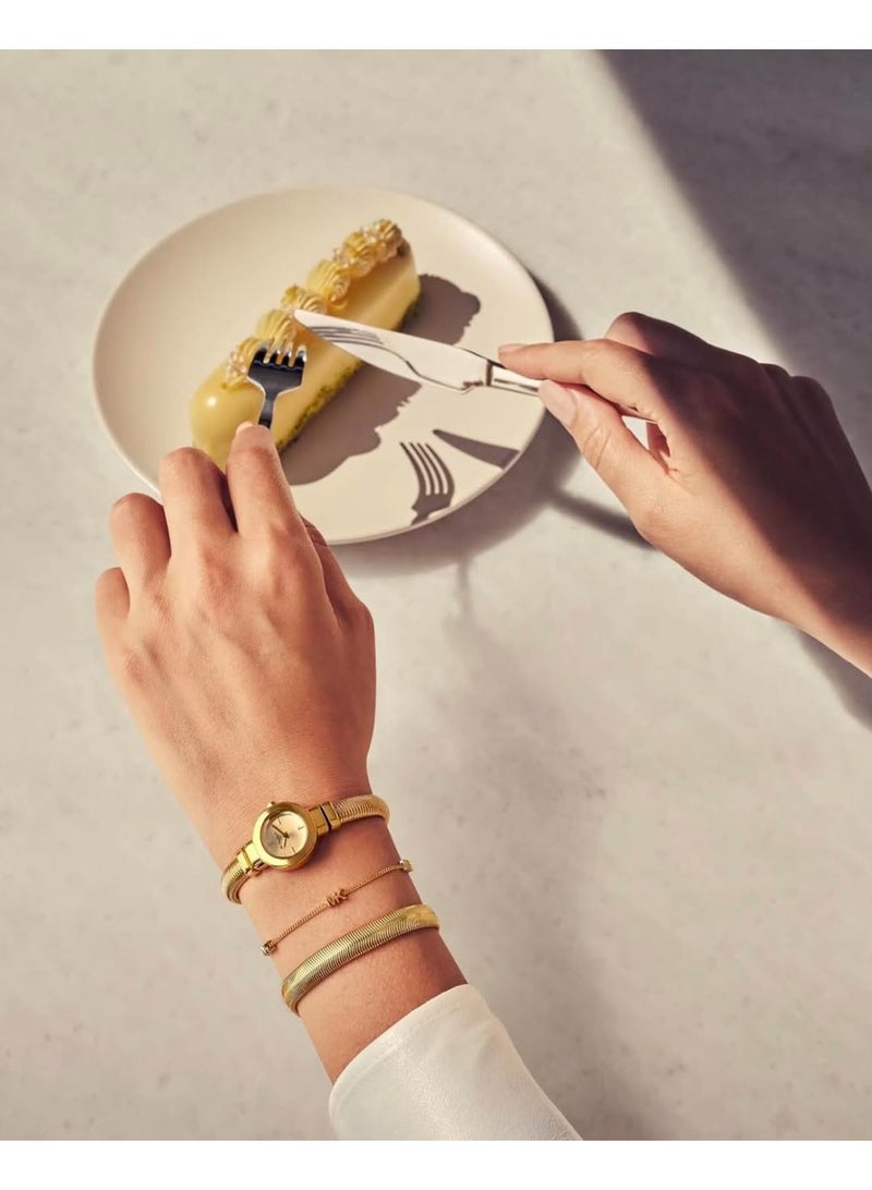 مايكل كورس Women's Michael Kors MK7527 Women’s Stainless Steel Watch – Gold Dial & Gold Strap | 21mm Circular Case | Quartz Movement | 30M Water Resistance - Image 5