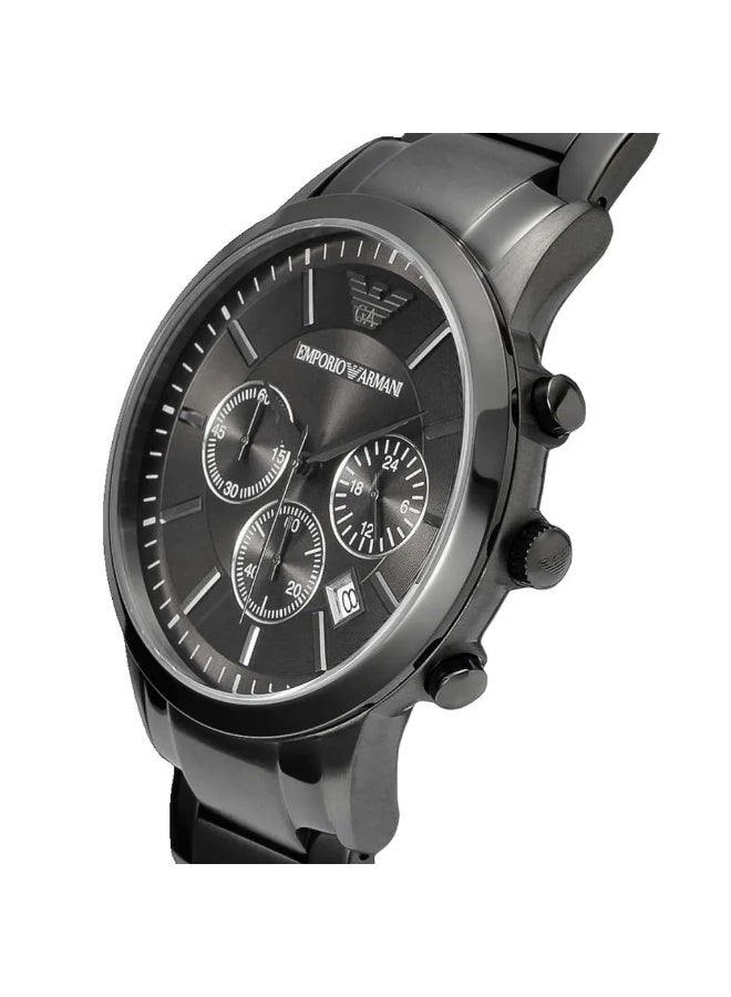 امبوريو ارماني Men's Emporio Armani AR2454 Renato Chronograph – Elegant Stainless-Steel Men’s Watch (43 mm) - Image 3