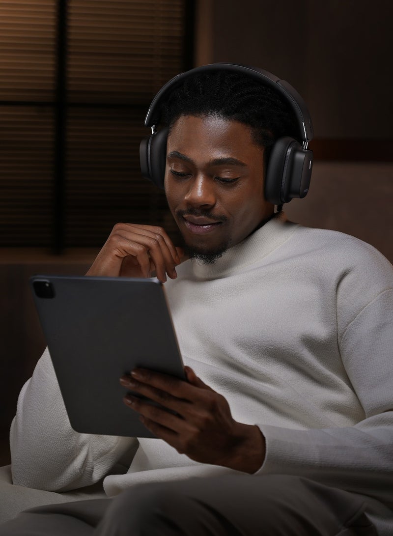 Baseus Bowie 30 Max – Premium Noise-Canceling Wireless Headphones (Cluster Black) BLACK - Image 3