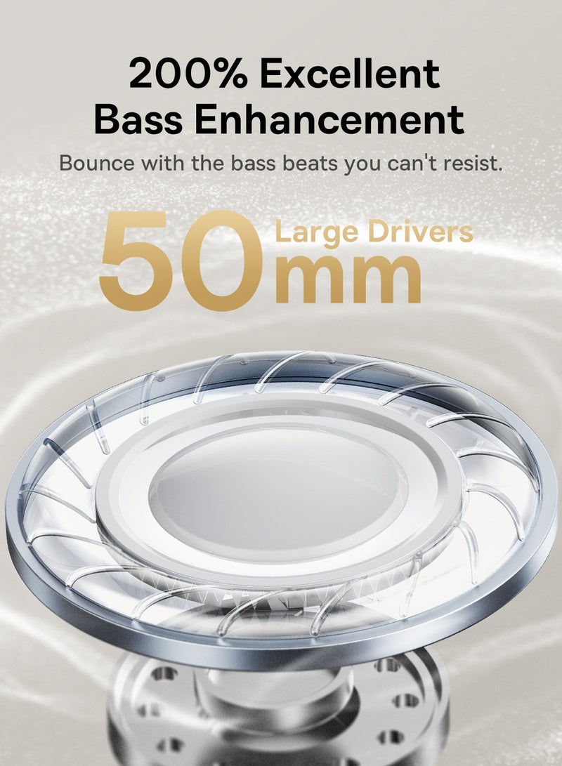 Baseus Bowie 30 Max – Premium Noise-Canceling Wireless Headphones (Cluster Black) BLACK - Image 4