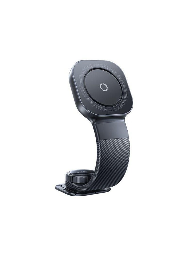 Baseus OS-PrimeTrip C03 Universal Magnetic Car Mount (Stick-On) – Strong Dashboard/Console Phone Holder, 360° Rotatable, Ultra-Slim Design, Cosmic Black – Secure Hands-Free GPS & Calls for All Smartphones Black - Image 1