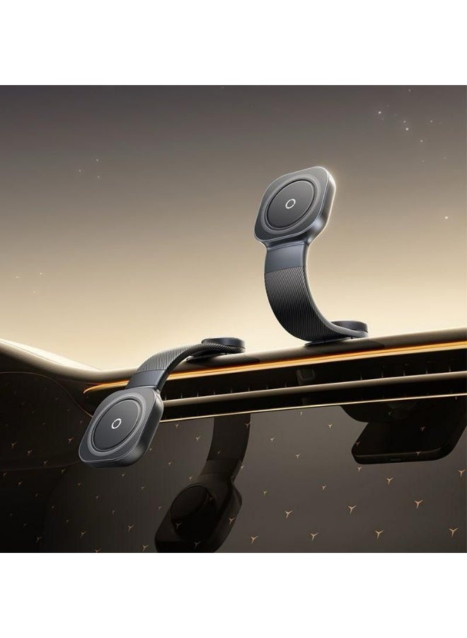 Baseus OS-PrimeTrip C03 Universal Magnetic Car Mount (Stick-On) – Strong Dashboard/Console Phone Holder, 360° Rotatable, Ultra-Slim Design, Cosmic Black – Secure Hands-Free GPS & Calls for All Smartphones Black - Image 3