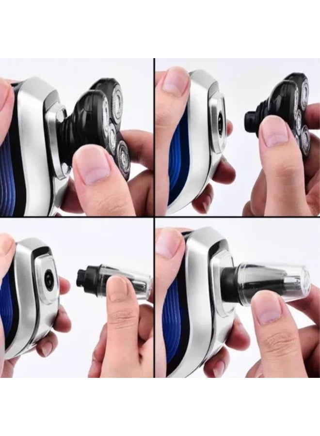 Kemei Multifunctional Shaver with Rotating Head and Various Accessories KM-5894 - Image 3