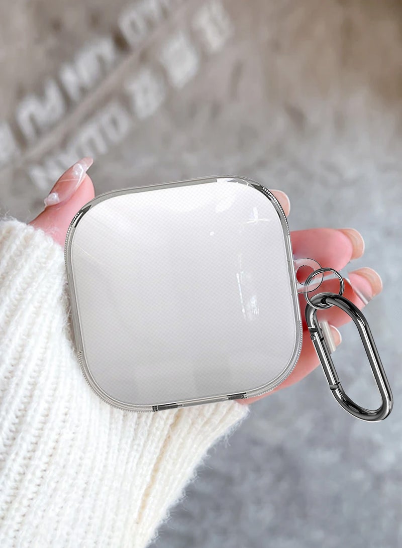 MARGOUN Transparent TPU Shield Case for Redmi Buds 6 Active Case - with Anti-Scratch Protection and Detachable Carabiner - clear - Image 5