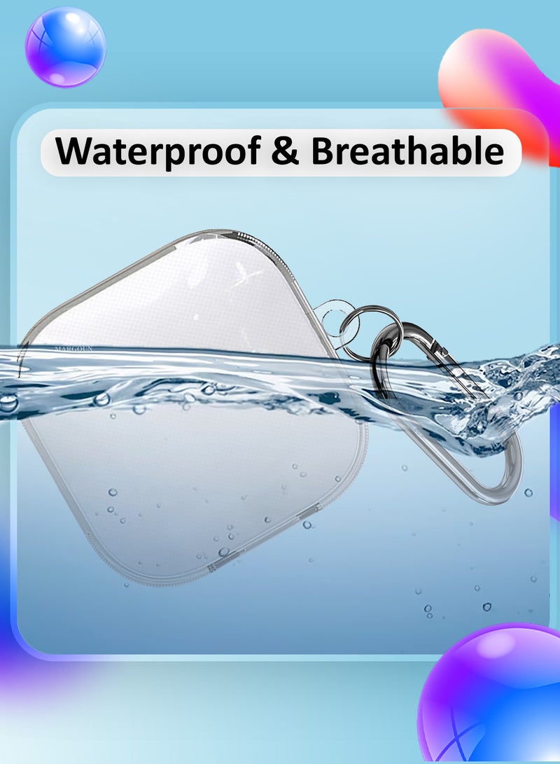 MARGOUN Transparent TPU Shield Case for Redmi Buds 6 Active Case - with Anti-Scratch Protection and Detachable Carabiner - clear - Image 2