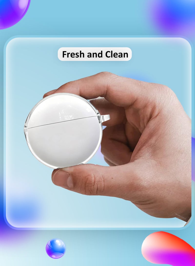 MARGOUN Transparent TPU Shield Case for Freebuds 7i Case - with Anti-Scratch Protection and Detachable Carabiner clear - Image 2