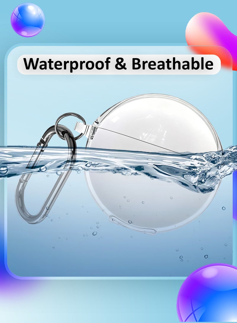 MARGOUN Transparent TPU Shield Case for Freebuds 7i Case - with Anti-Scratch Protection and Detachable Carabiner clear - Image 3
