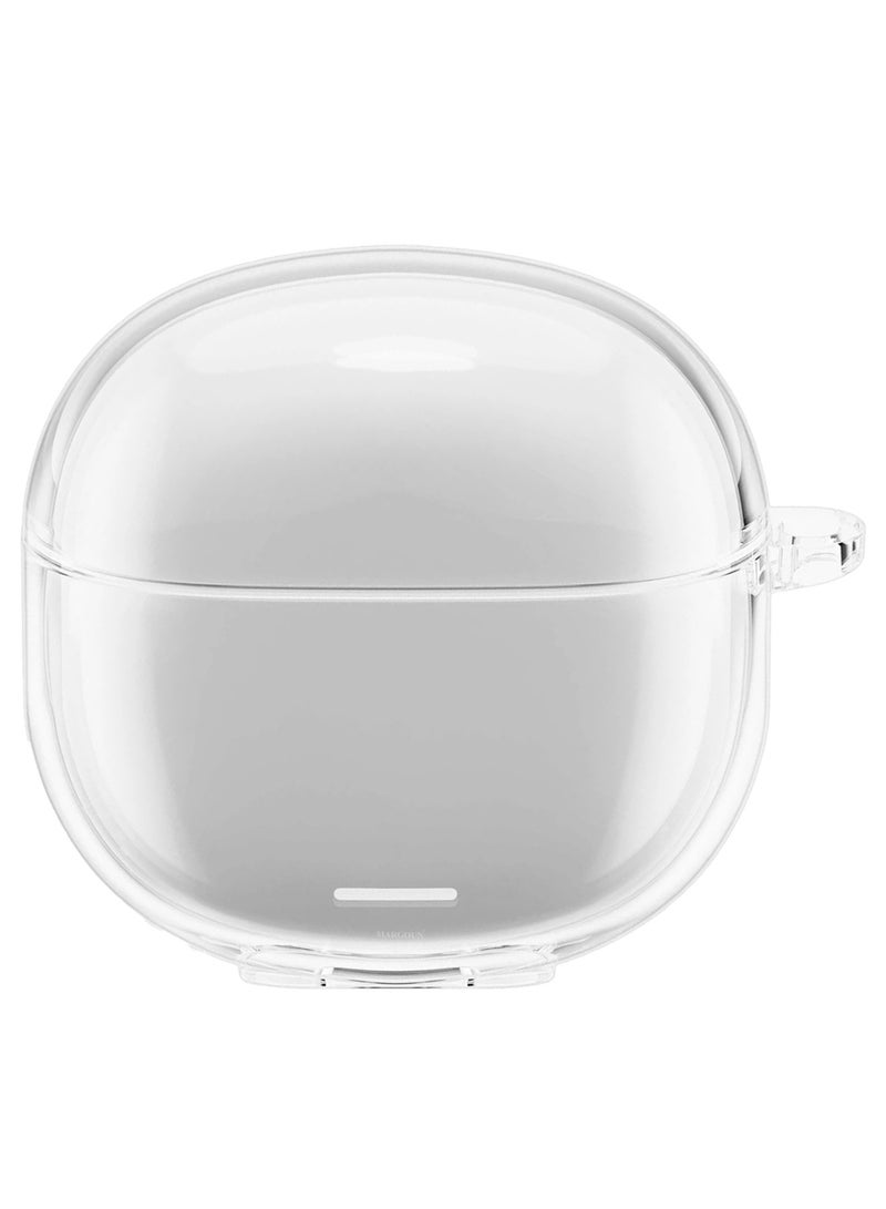 MARGOUN Transparent TPU Shield Case for Redmi Buds 6 Lite Case - with Anti-Scratch Protection and Detachable Carabiner - clear - Image 1