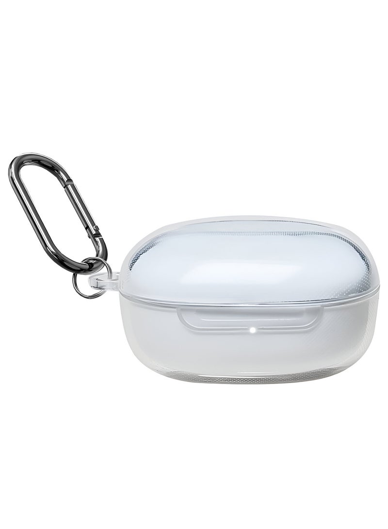 MARGOUN Transparent TPU Shield Case for Redmi Buds 6 Play Case - with Anti-Scratch Protection and Detachable Carabiner - clear - Image 1