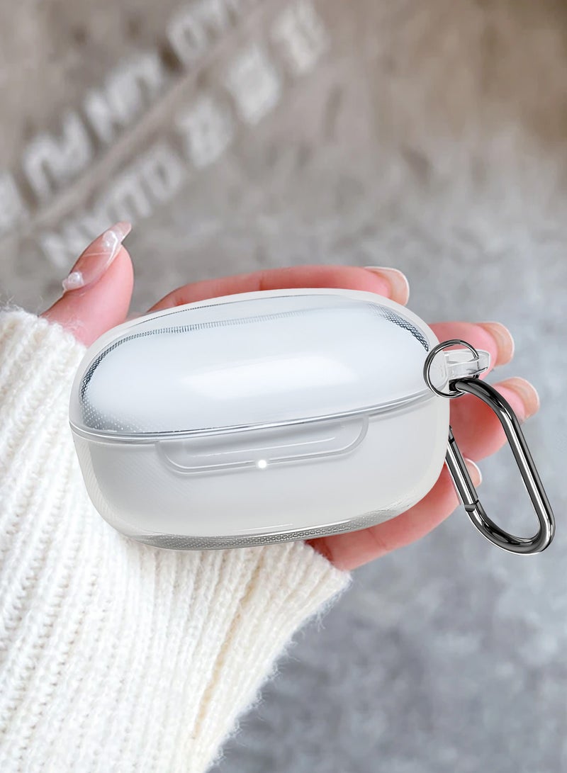 MARGOUN Transparent TPU Shield Case for Redmi Buds 6 Play Case - with Anti-Scratch Protection and Detachable Carabiner - clear - Image 5