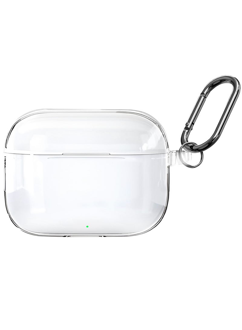 MARGOUN Transparent TPU Shield Case for Huawei Freebuds SE 4 Case - with Anti-Scratch Protection and Detachable Carabiner - clear - Image 1