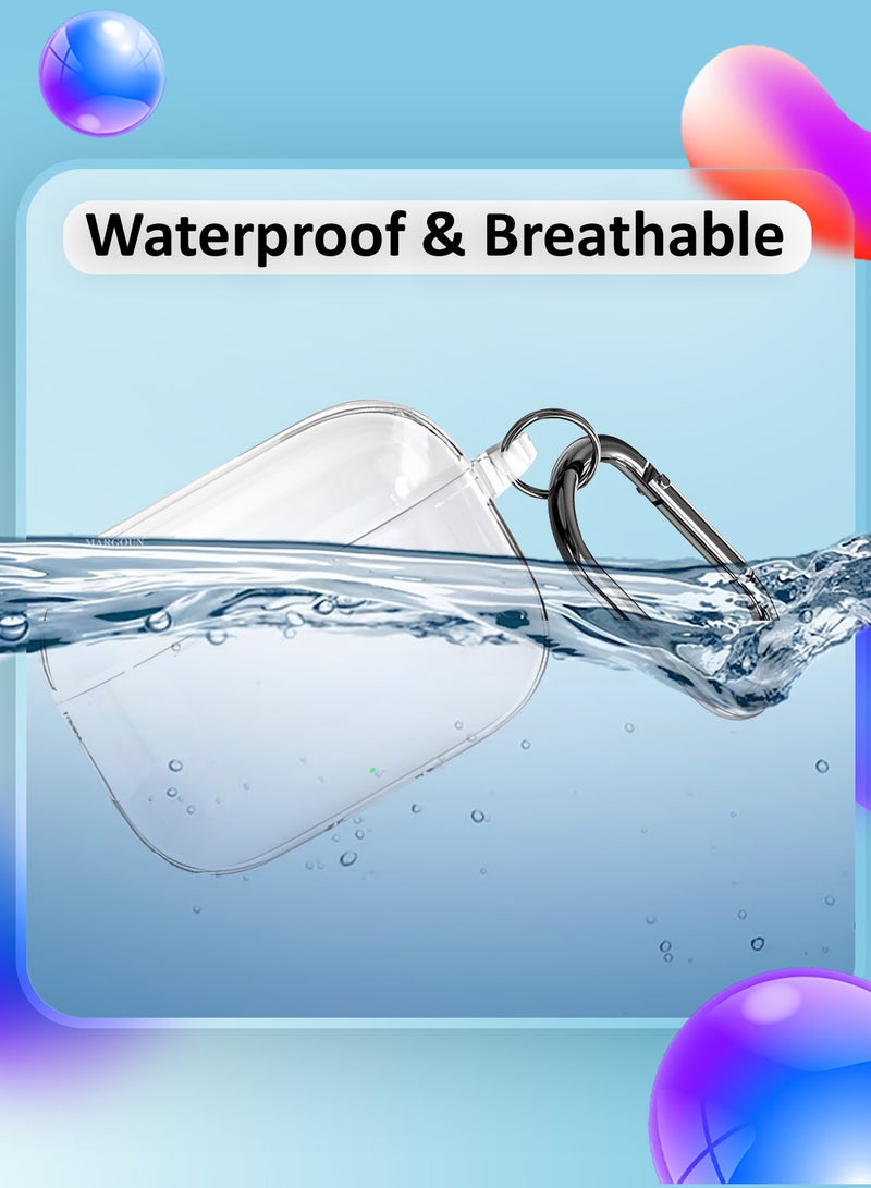 MARGOUN Transparent TPU Shield Case for Huawei Freebuds SE 4 Case - with Anti-Scratch Protection and Detachable Carabiner - clear - Image 2